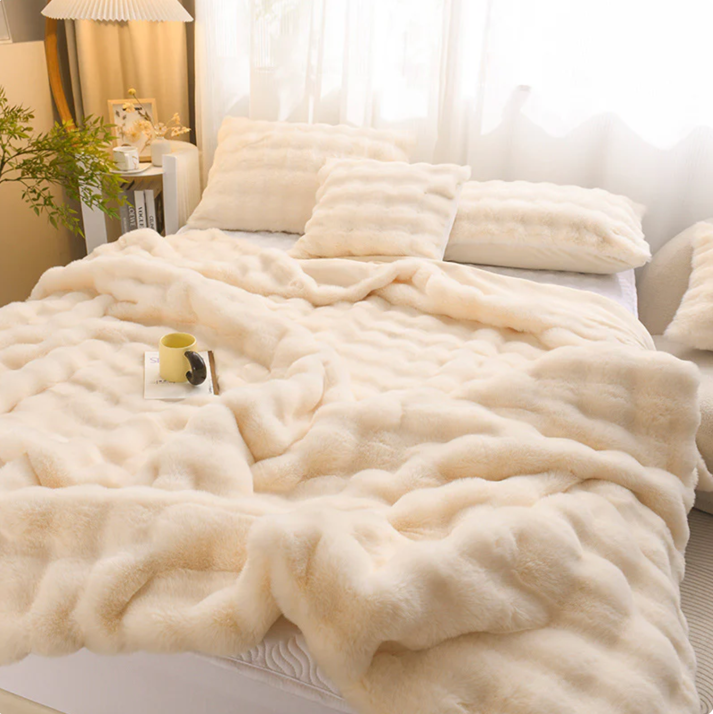 NEST Cloud Faux Fur Throw